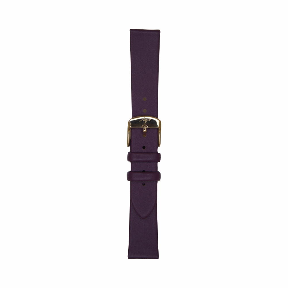 Ремешок Фиолетовый - Фиолетовый кожаный с золотистой пряжкой. Материал: Натуральная кожа