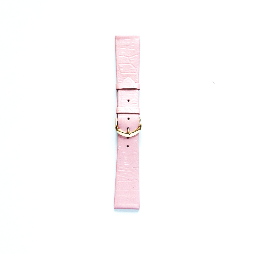 Ремешок Нежно-розовый - Нежно-розовый кожаный с золотистой пряжкой. Материал: Натуральная кожа
